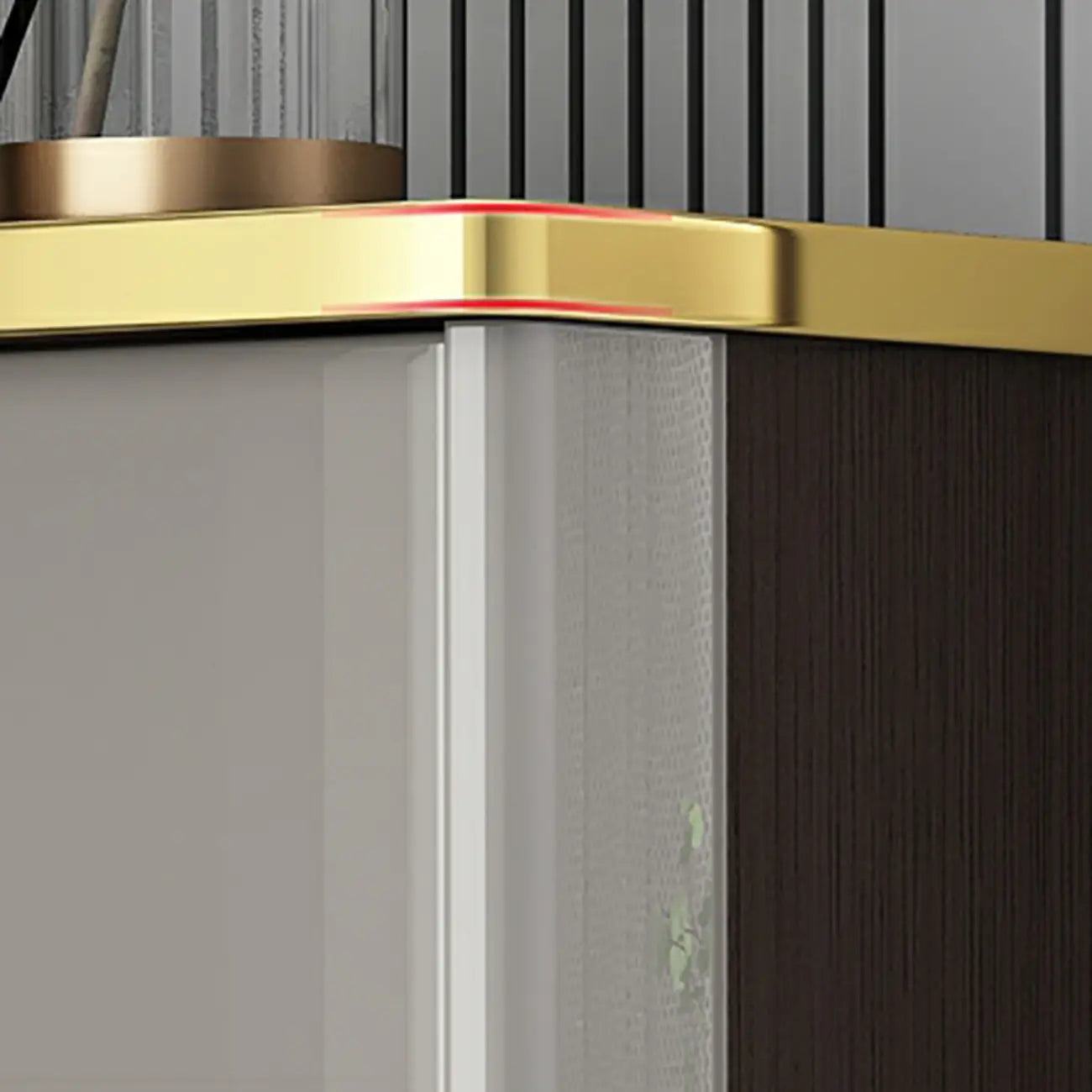 Grey Wooden Drop Front Shoe Cabinet for Entryway