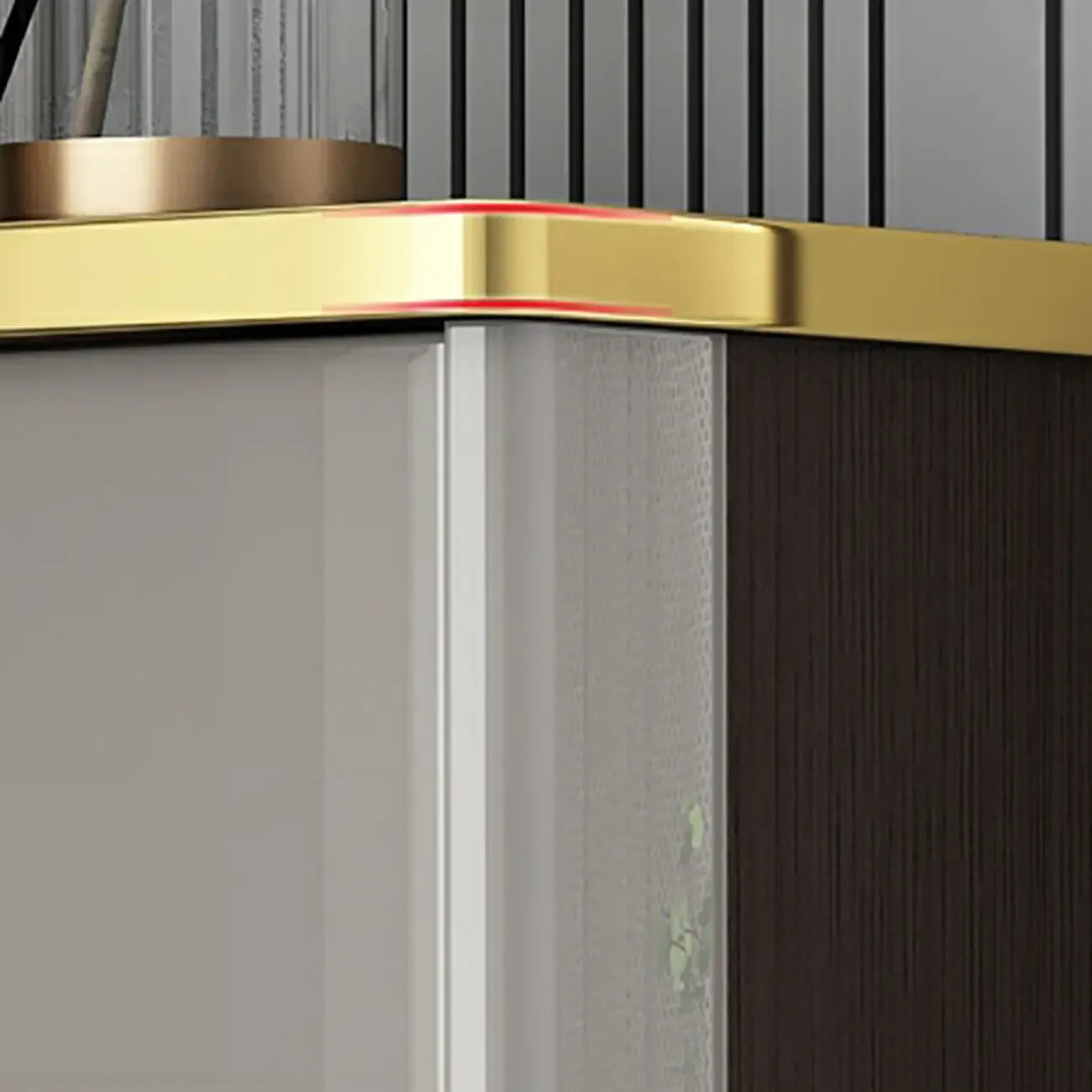 Grey Wooden Drop Front Shoe Cabinet for Entryway