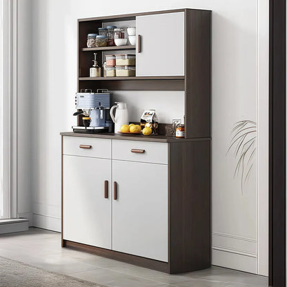 Large Wooden Acrylic Display Storage Adjustable Buffet Cabinet