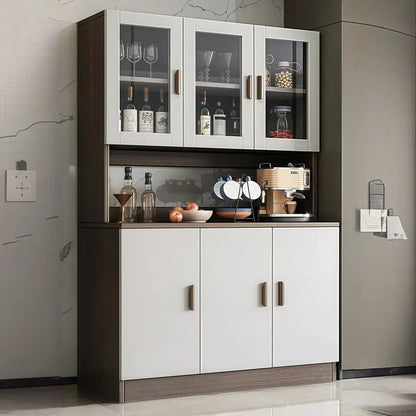 Large Wooden Acrylic Display Storage Adjustable Buffet Cabinet