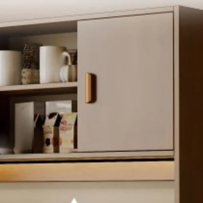 Large Wooden Acrylic Display Storage Adjustable Buffet Cabinet