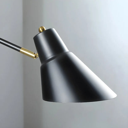 Geometric Metal Adjustable Swing Arm Wall Light
