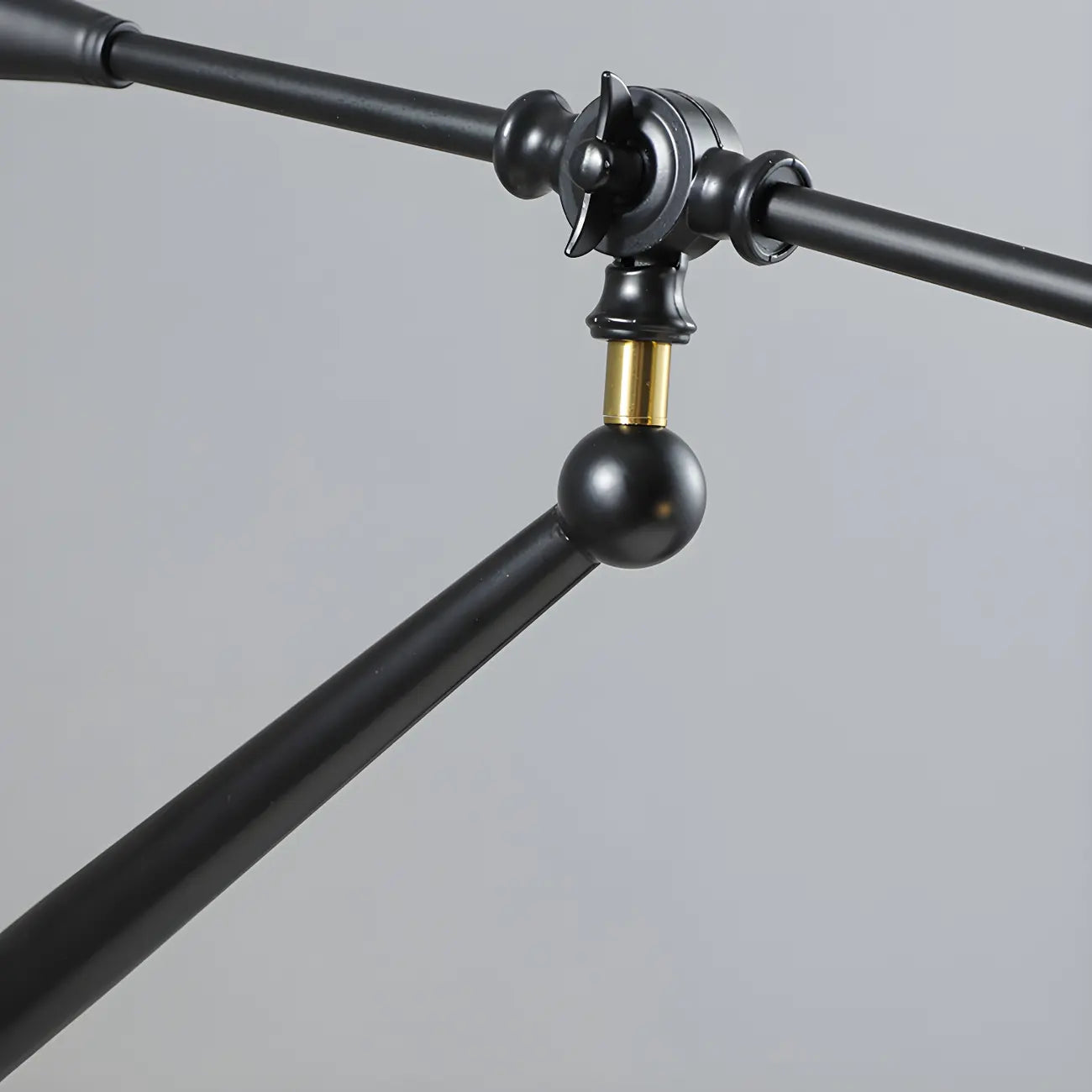 Geometric Metal Adjustable Swing Arm Wall Light