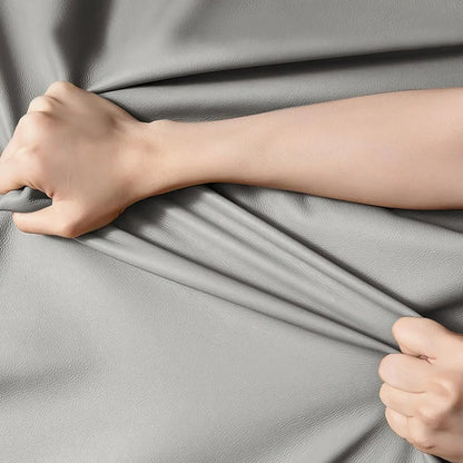 Modern Grey Upholstered Bedroom Bench with Hidden Storage