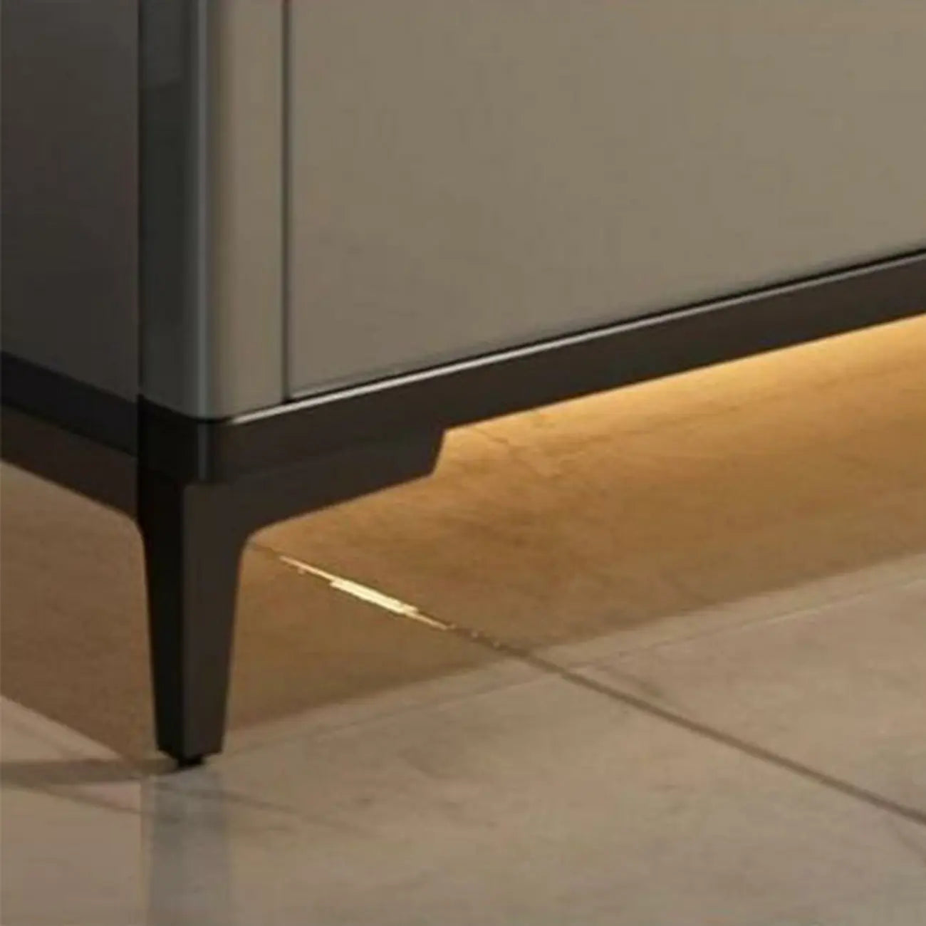 Sleek Entryway Wooden Shoe Storage Cabinet with Glass Top