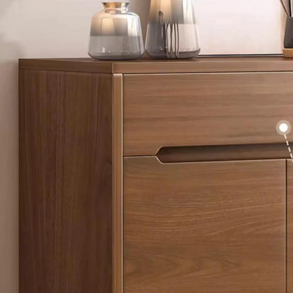 Entryway Adjustable Wooden Shoe Storage Cabinet with Doors