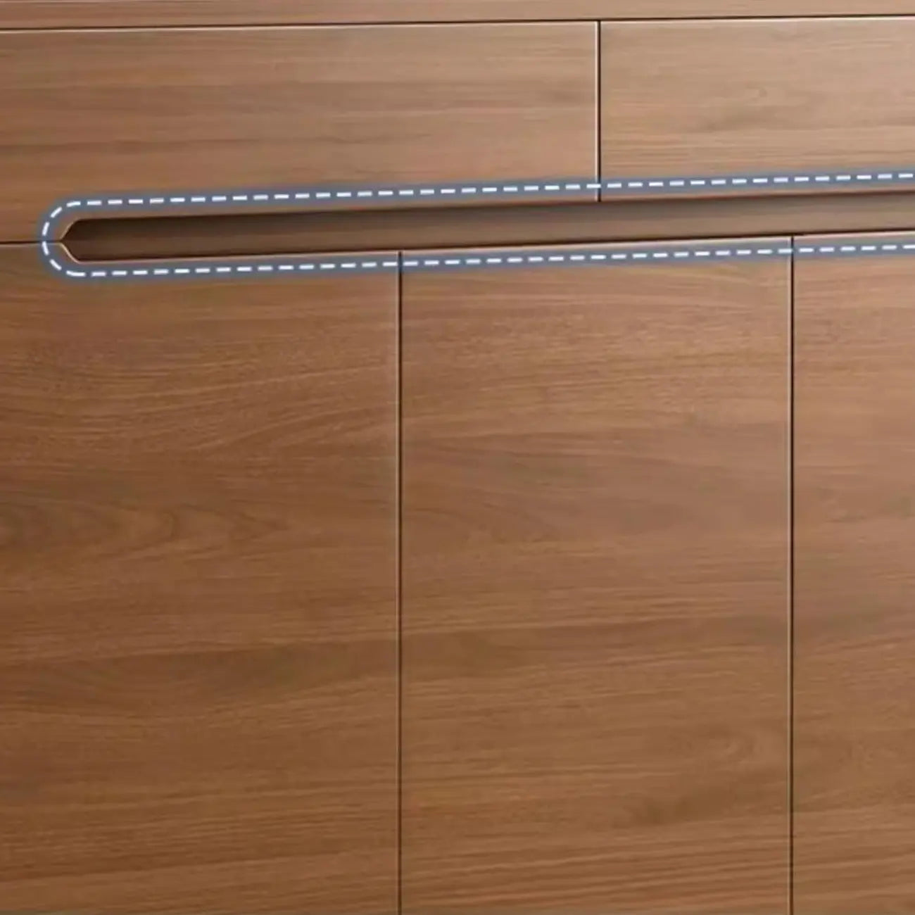 Entryway Adjustable Wooden Shoe Storage Cabinet with Doors