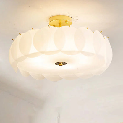 6/8 Lights Modern Gold Semi Flush Ceiling Light for Home