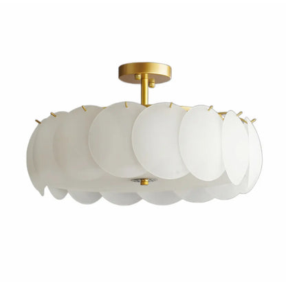6/8 Lights Modern Gold Semi Flush Ceiling Light for Home