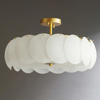 6/8 Lights Modern Gold Semi Flush Ceiling Light for Home