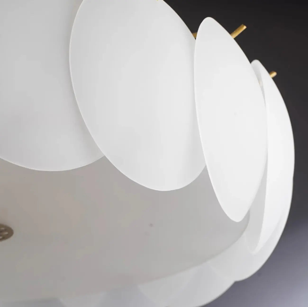 6/8 Lights Modern Gold Semi Flush Ceiling Light for Home