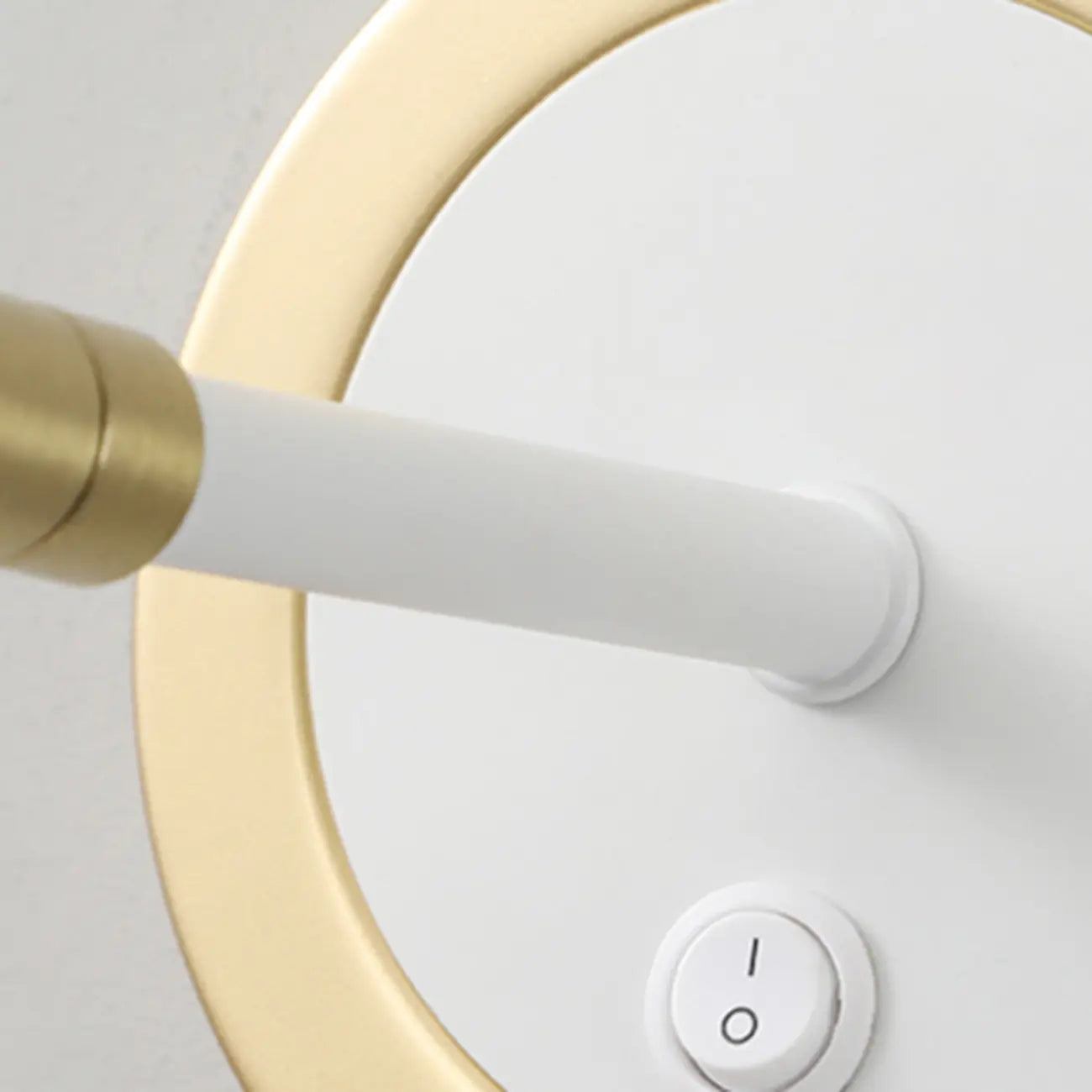 Modern White Metal Adjustable Swing Arm Wall Light