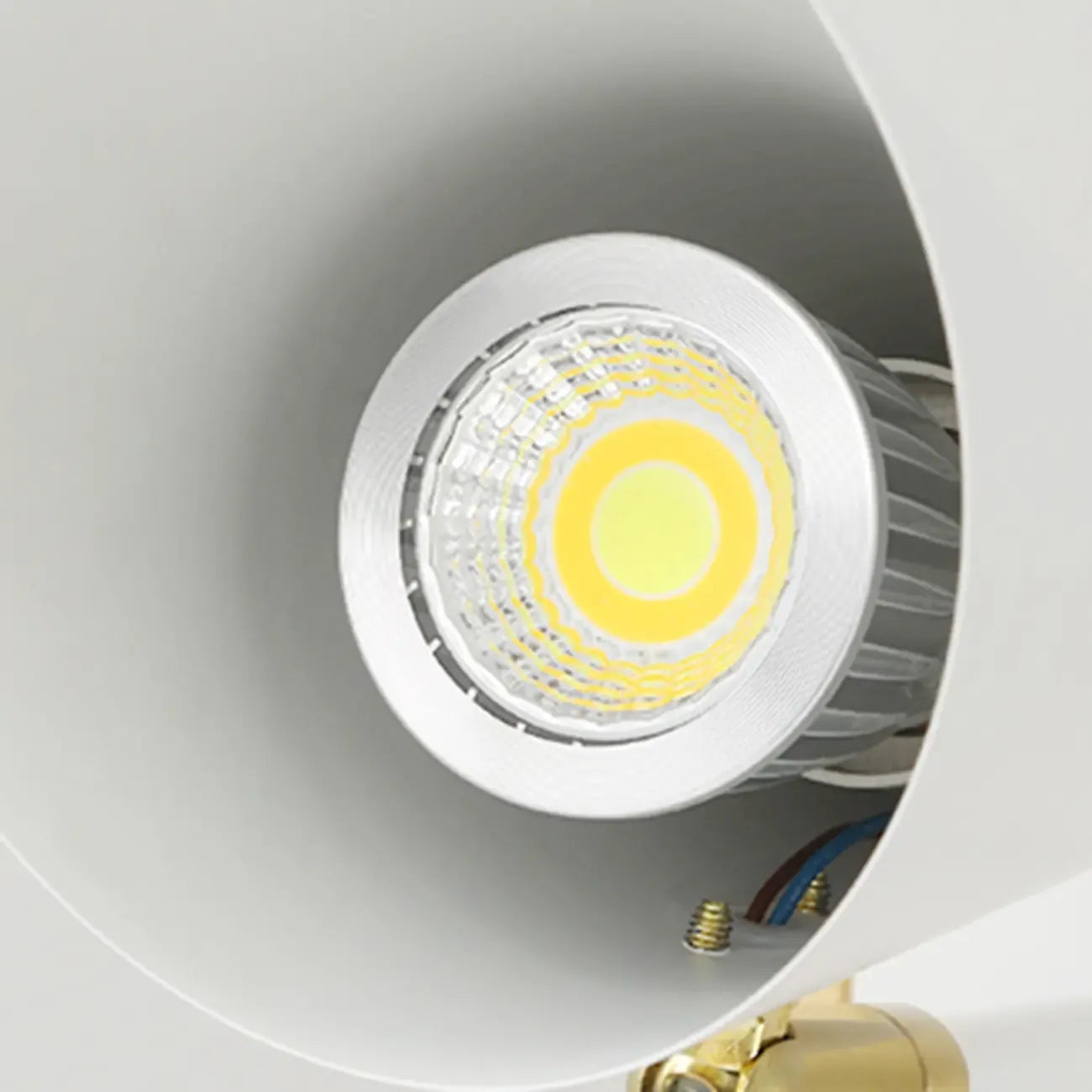 Modern White Metal Adjustable Swing Arm Wall Light