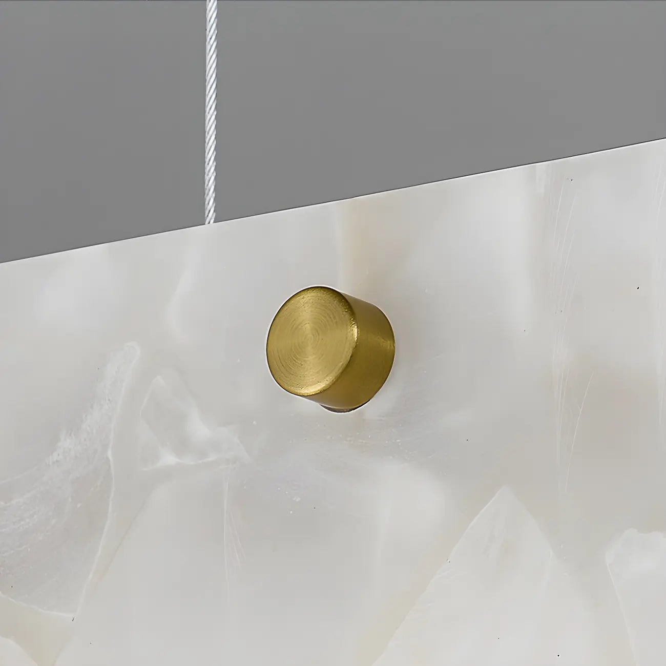 Modern Gold Metal Rectangle Kitchen Island Pendant Light