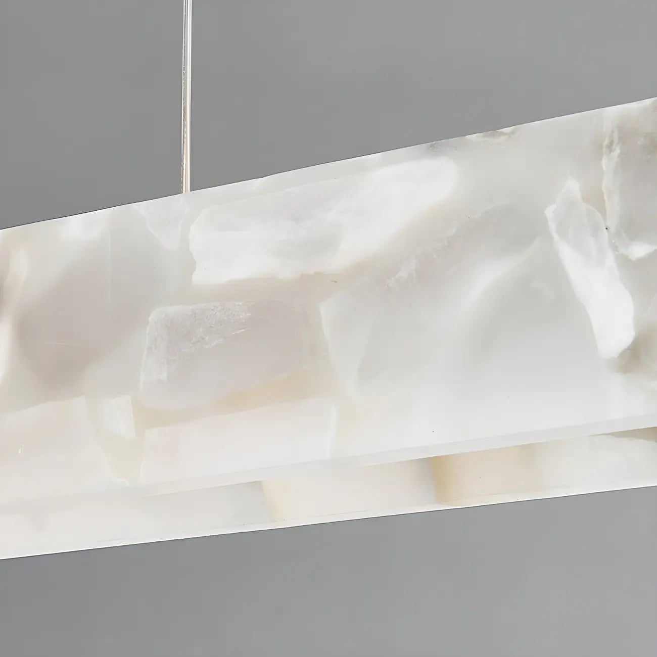 Modern Gold Metal Rectangle Kitchen Island Pendant Light