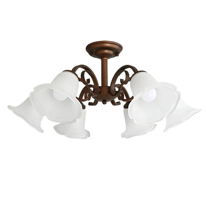Elegant Bell Semi Flush LED Ceiling Light for Living Room