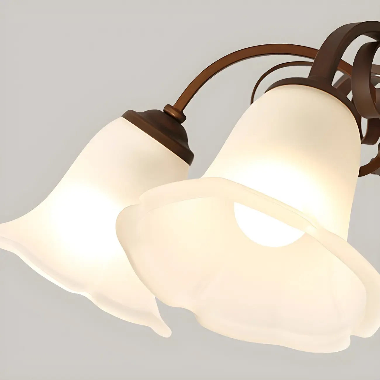 Elegant Bell Semi Flush LED Ceiling Light for Living Room