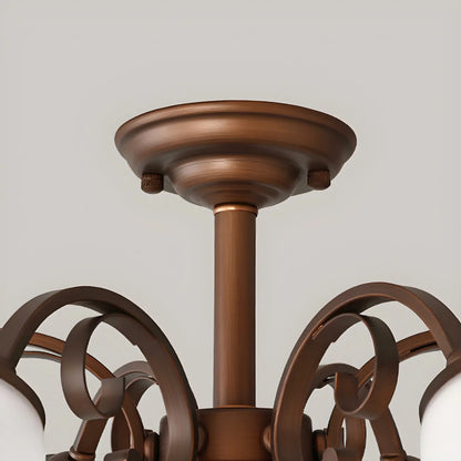 Elegant Bell Semi Flush LED Ceiling Light for Living Room