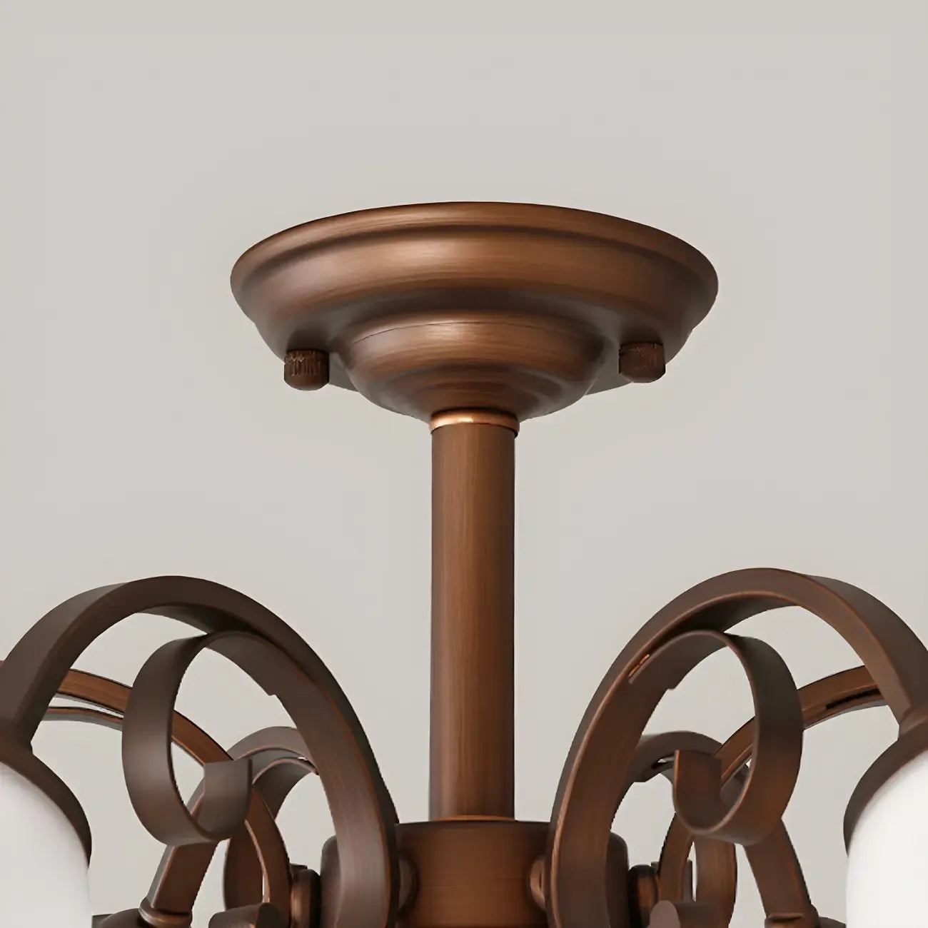 Elegant Bell Semi Flush LED Ceiling Light for Living Room