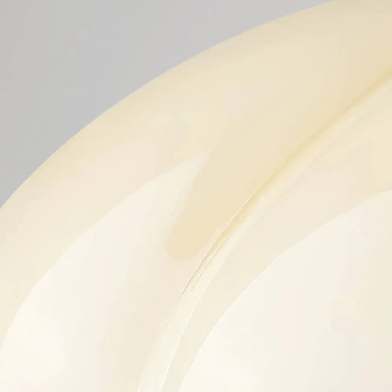 Mini Simplistic Milky Yellow Glass Dome Semi Flush Ceiling Light