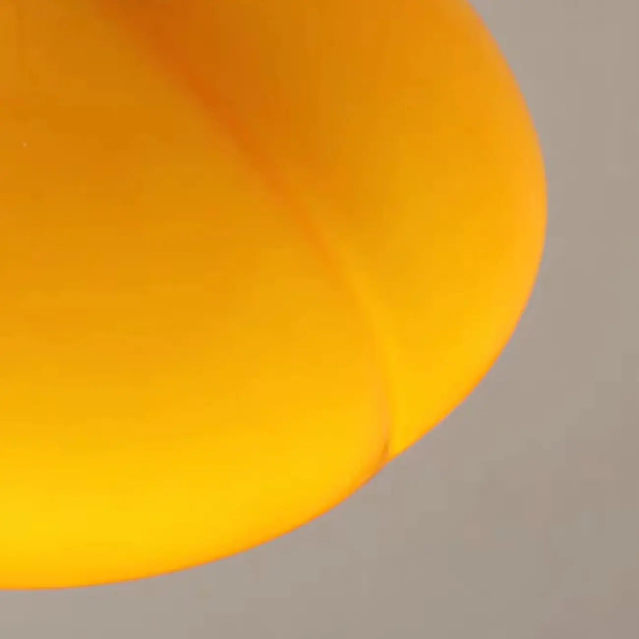 Mini Simplistic Milky Yellow Glass Dome Semi Flush Ceiling Light