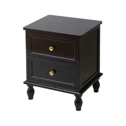 Classic Pure White Wood 3-Drawer Nightstand
