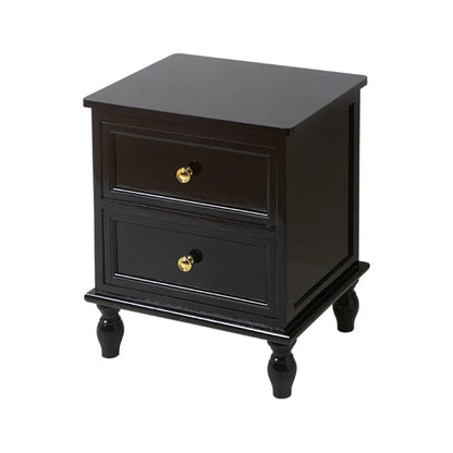 Classic Pure White Wood 3-Drawer Nightstand