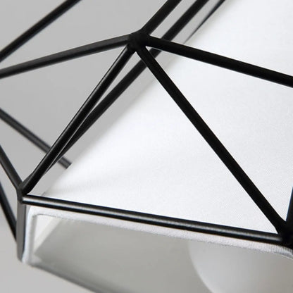 10.5 Mini Fabric Semi Flush LED Ceiling Light for Hallway