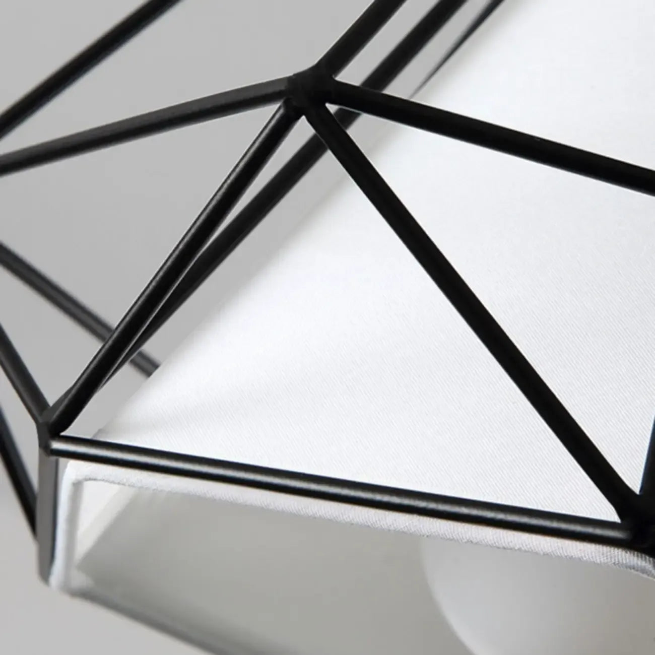 10.5 Mini Fabric Semi Flush LED Ceiling Light for Hallway