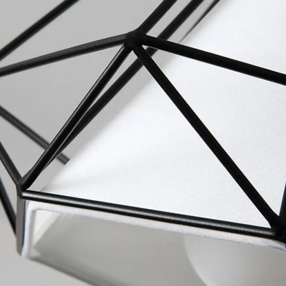 10.5 Mini Fabric Semi Flush LED Ceiling Light for Hallway