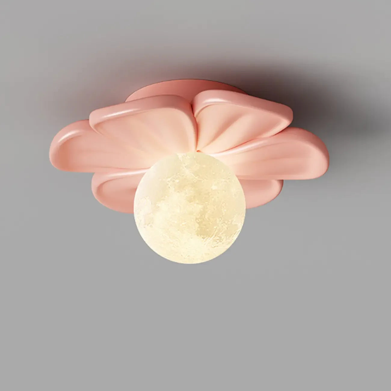 Modern Globe Resin Semi-Flush Ceiling Light for Living Room