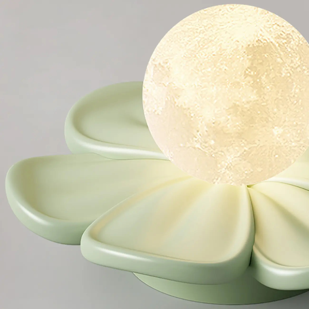 Modern Globe Resin Semi-Flush Ceiling Light for Living Room