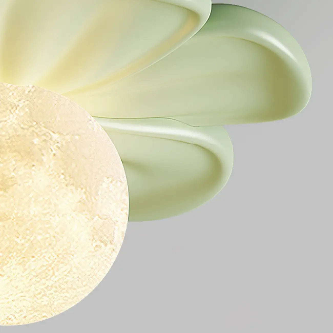 Modern Globe Resin Semi-Flush Ceiling Light for Living Room