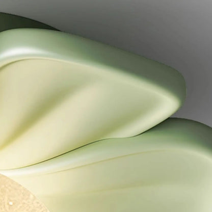 Modern Globe Resin Semi-Flush Ceiling Light for Living Room