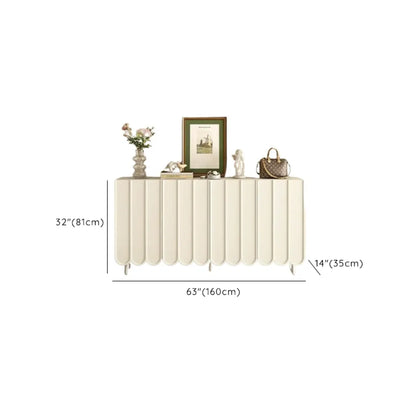 Modern Large beige Wooden Adjustable Entryway Shoe Cabinet