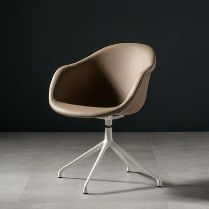 Simple Brown Adjustable Swivel Office Chair