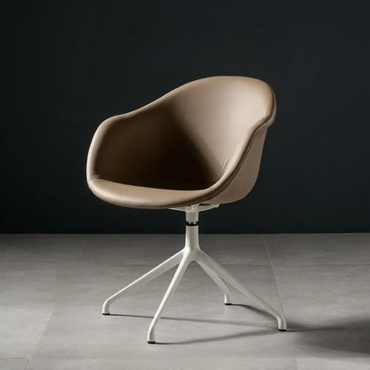 Simple Brown Adjustable Swivel Office Chair