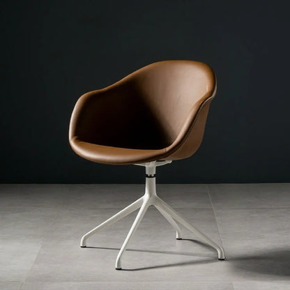 Simple Brown Adjustable Swivel Office Chair