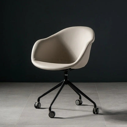 Simple Brown Adjustable Swivel Office Chair