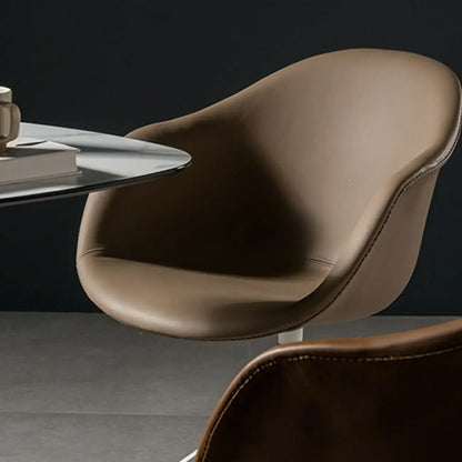 Simple Brown Adjustable Swivel Office Chair