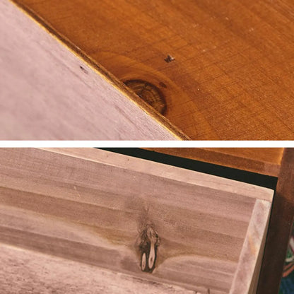 Wooden Small Display Cabinet with Glass Doors for Home Decor