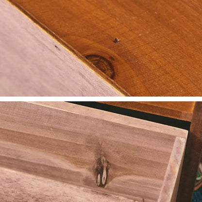 Wooden Small Display Cabinet with Glass Doors for Home Decor