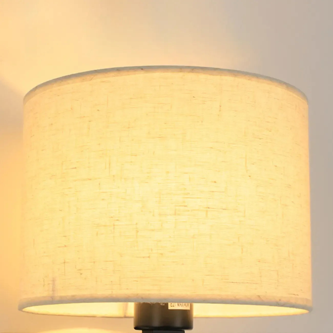 Modern Cylinder Wall Sconce with Fabric Shade for Bedroom