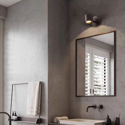 Simple 1-Light Nickel Adjustable Wall Sconce