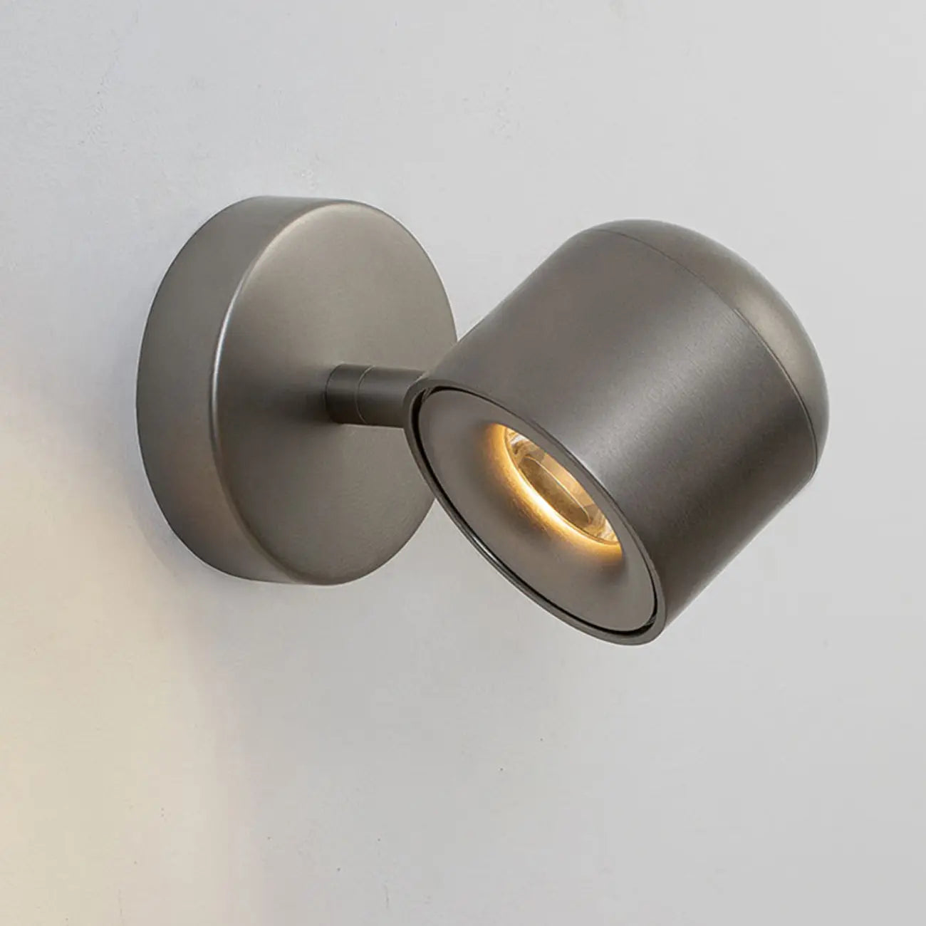 Simple 1-Light Nickel Adjustable Wall Sconce