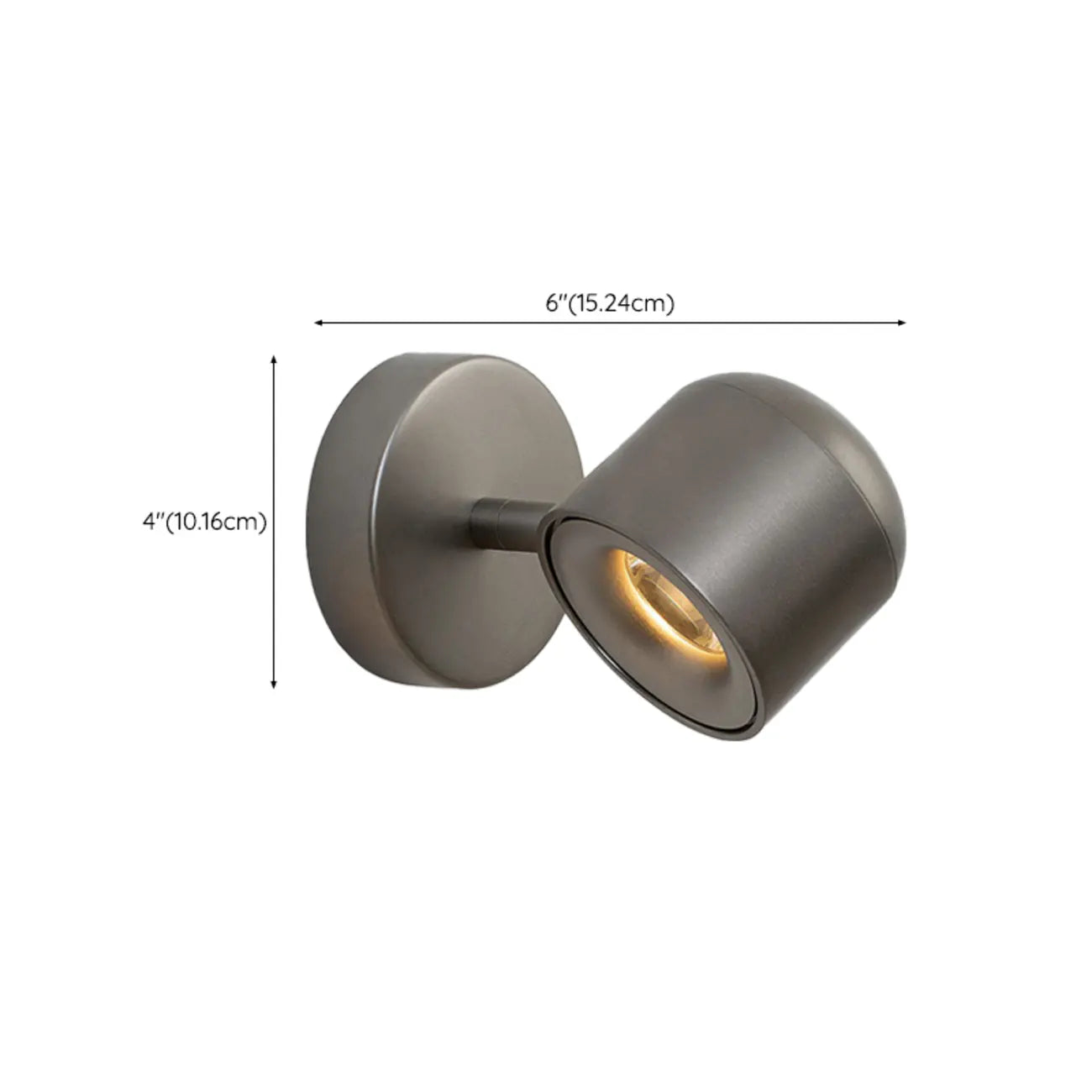 Simple 1-Light Nickel Adjustable Wall Sconce