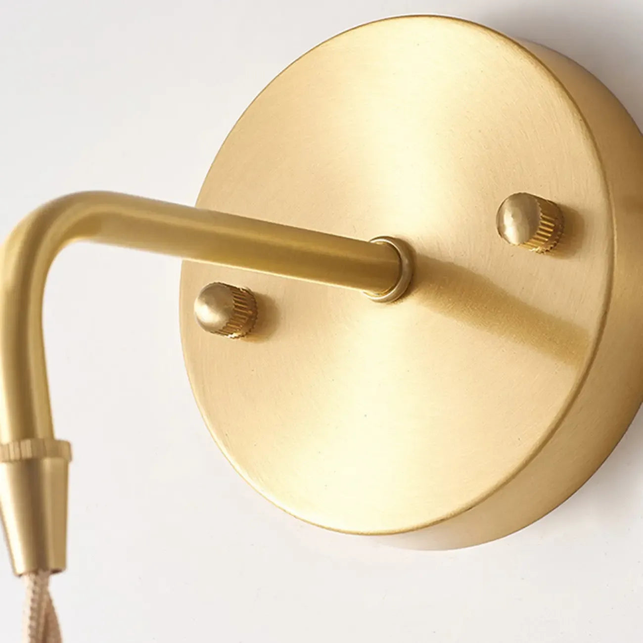 Elegant Cylinderial Gold Glass Wall Sconce