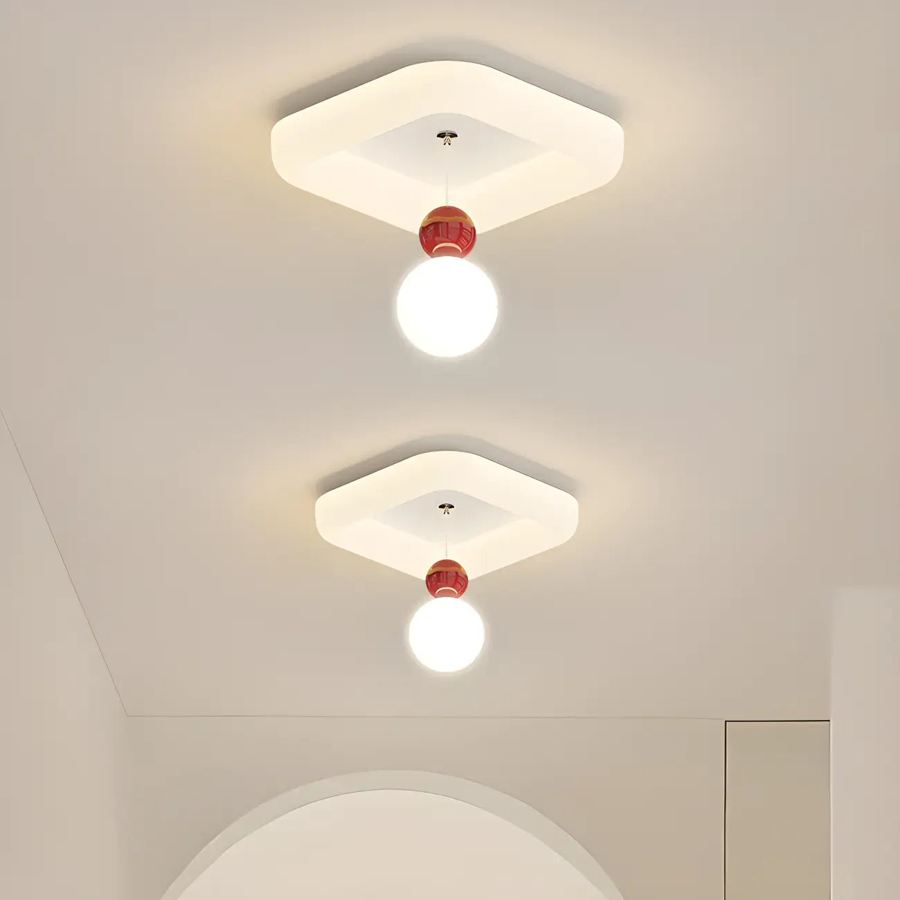 5 to 9 Inch Modern LED Flush Mount Ceiling Light for Entryway