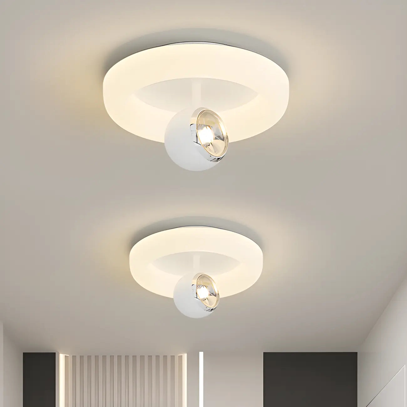 5 to 9 Inch Modern LED Flush Mount Ceiling Light for Entryway