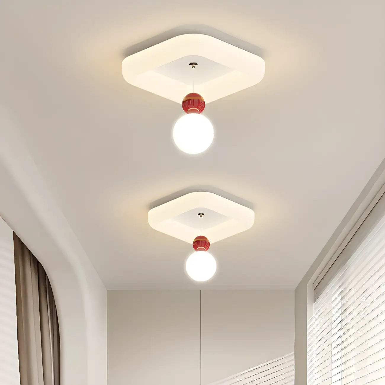 5 to 9 Inch Modern LED Flush Mount Ceiling Light for Entryway